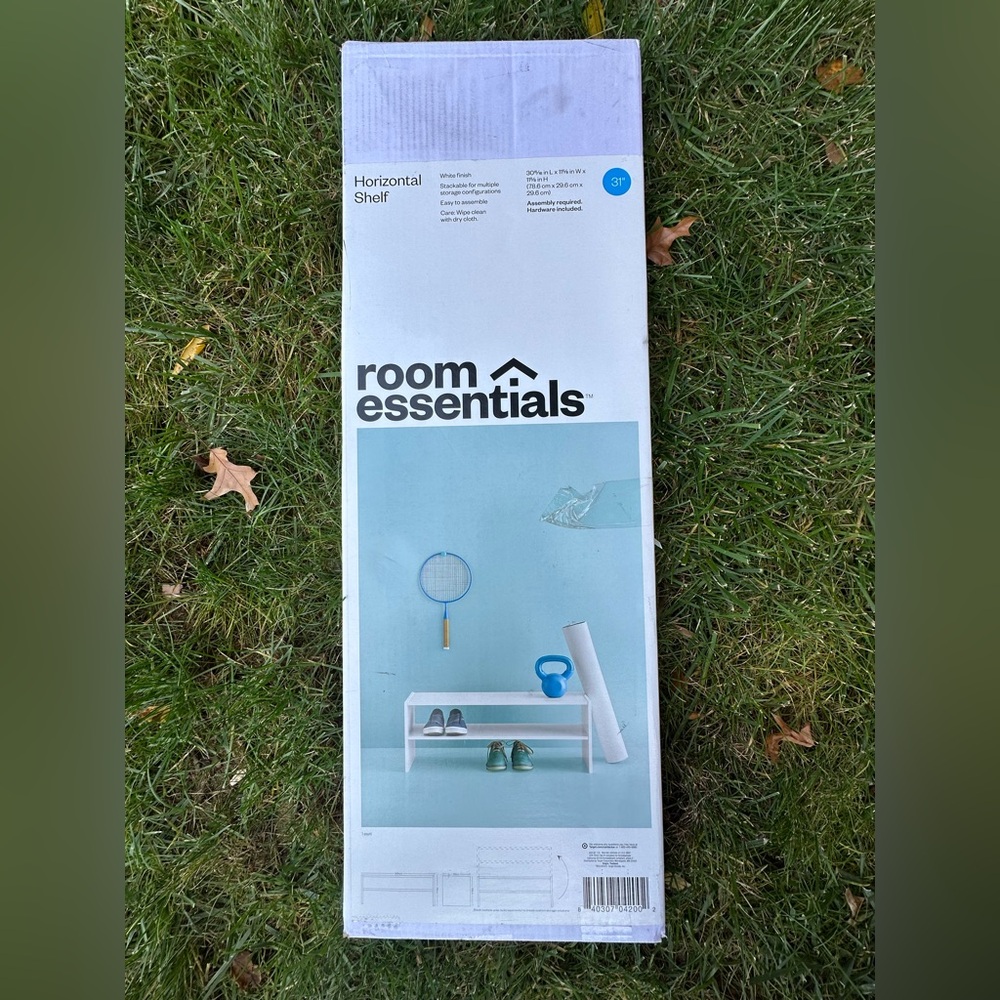 Room Essentials White Horizontal Shelf